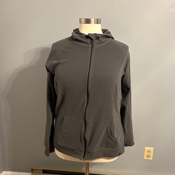 torrid Tops - torrid size 4 Charcoal Gray Full-Zip Active Hoodie Jacket